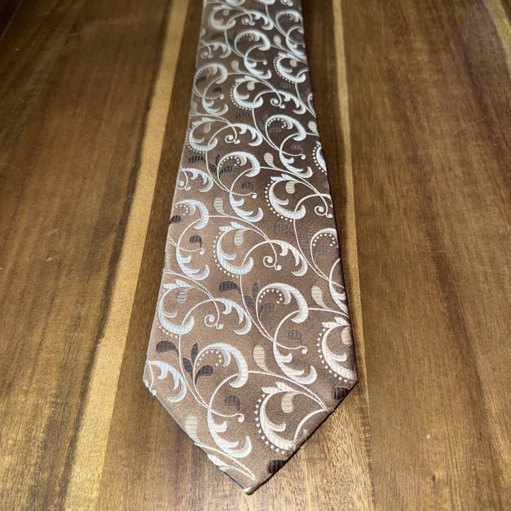 ALFANI Men's Tie-Taupe